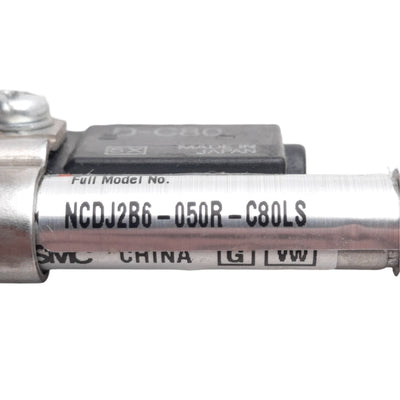 New – Open box SMC NCDJ2B6-050R-C80LS Pneumatic Cylinder w/ Switch, ø1/4in Bore, 1/2in Stroke