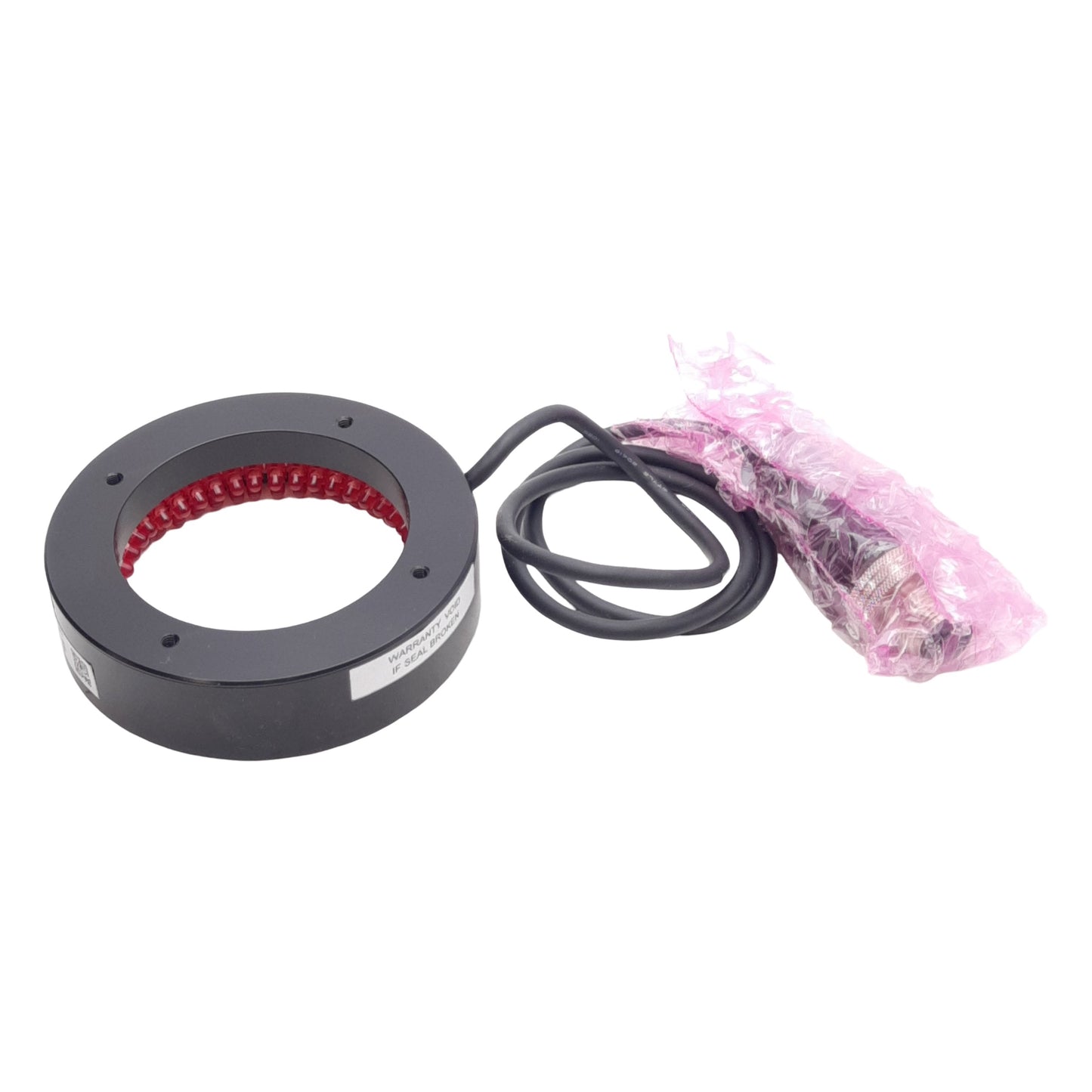 New CCS QLA-074050-66 Machine Vision Ring Light, Red LED, ø50mm ID, ø74mm OD, 24VDC