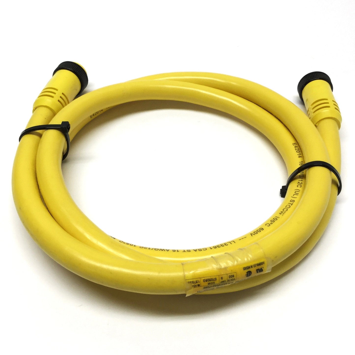 Used Woodhead Brad Molex 332020A01F060 Mini-Change Cordset Cable 12-Pin 600V 5A, 6ft