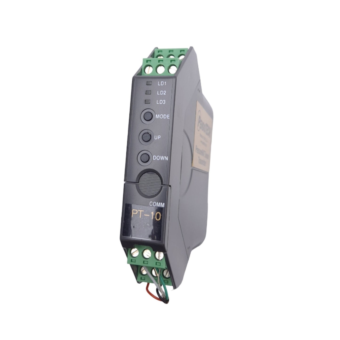 New – Open box Pendotech PT-10 Pressure Sensor Transmitter, 4-20mA Output, 0-10psi, DIN Rail