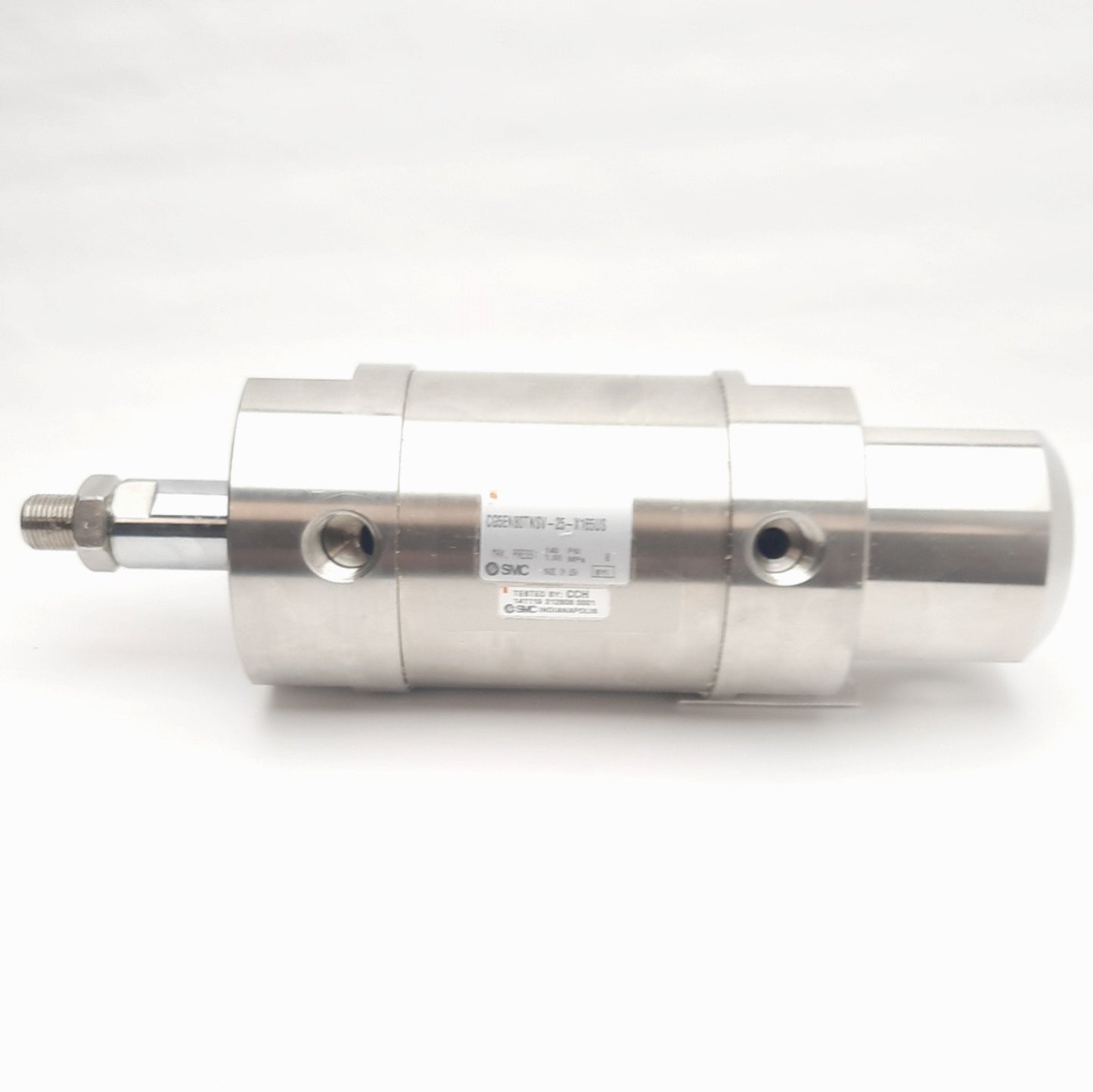 New SMC CG5EN80TNSV-25- X165US Cylinder, Bore 80mm, Stroke 25mm, Port 3/8in NPT