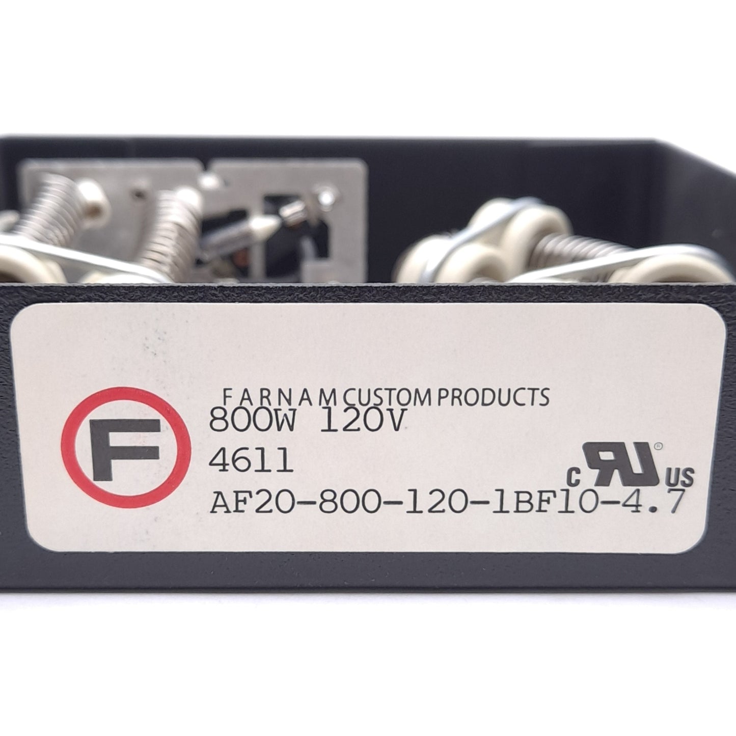 Used Farnam AF20-800-120-1BF10-4.7 Axial Fan Heater, 800W, 120V, 4.7in x 4.7in