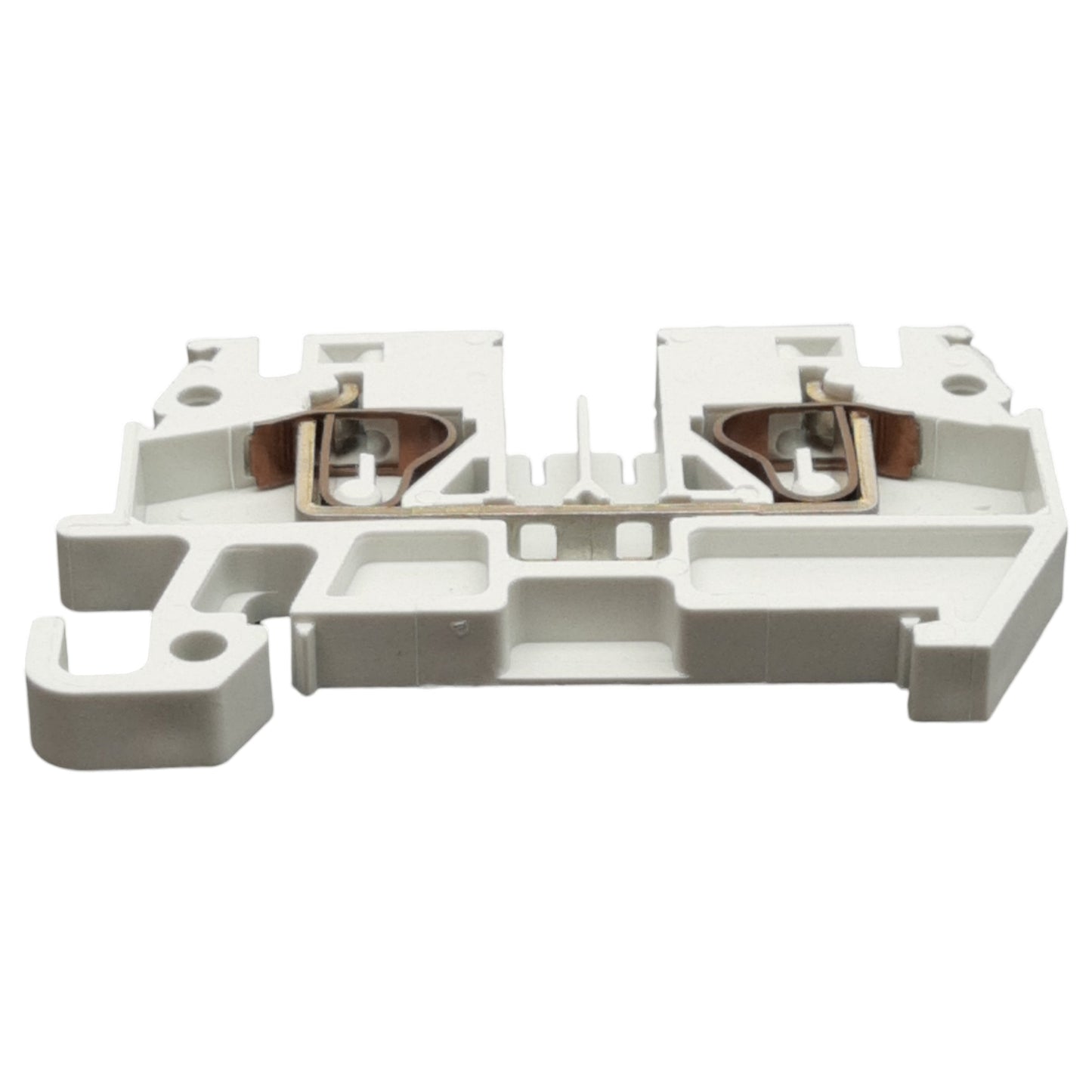 New Lot of 50 DINnectors DN-Q12-A Feedthrough Terminal Block, 600V 20A, DIN Rail