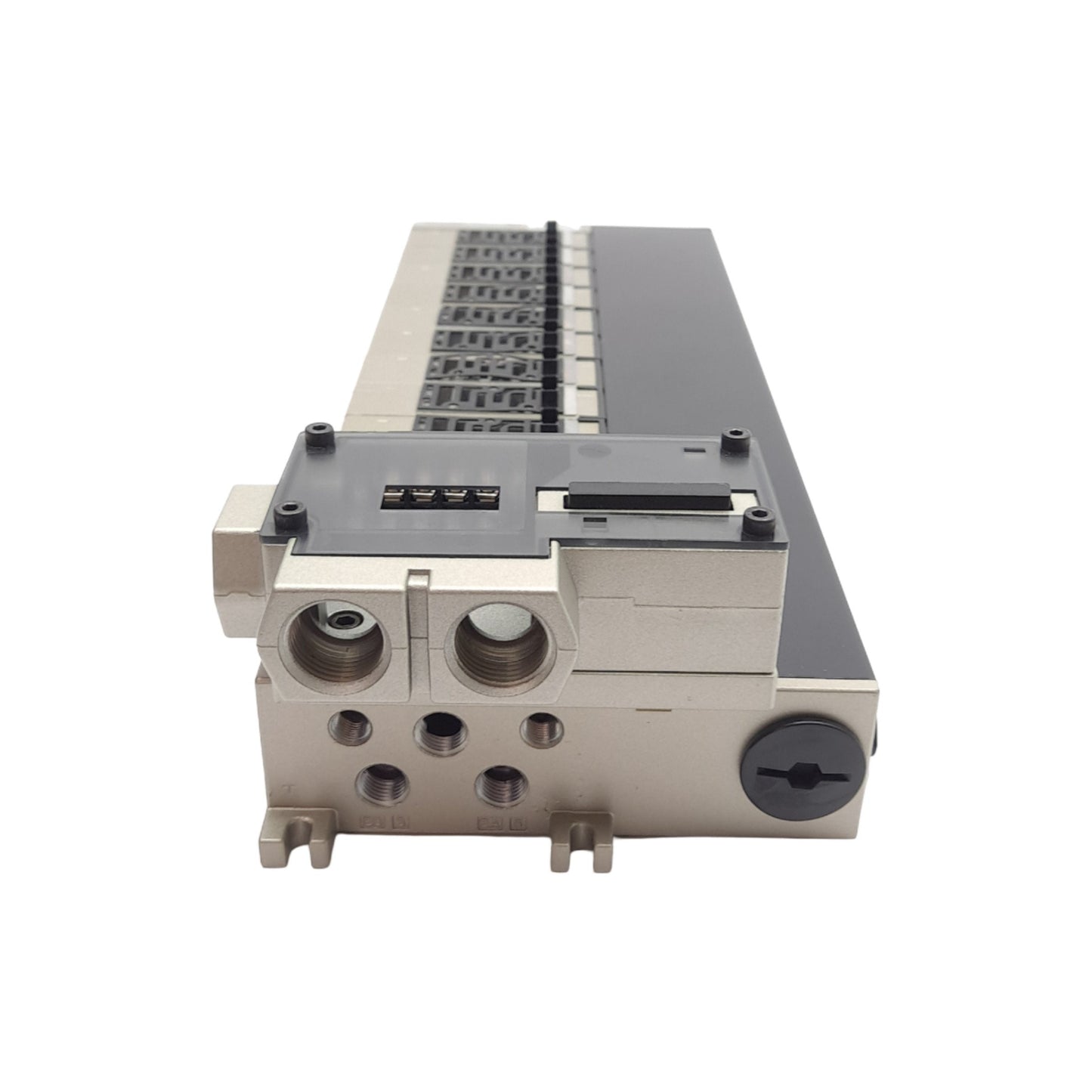 New – Open box SMC NVV5FR2-01SU-131-02T Manifold, 13-Station, 1/4in NPTF, 130psi Max