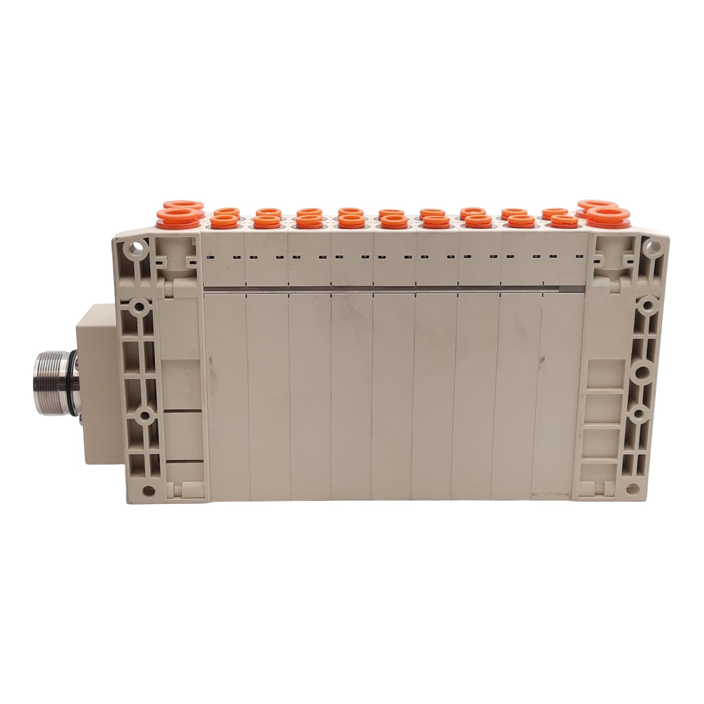 New – Open box SMC SS5V2-W10CD-09B-N7 Pneumatic Manifold, 9-Station, ø1/4in & ø3/8in One-Touch