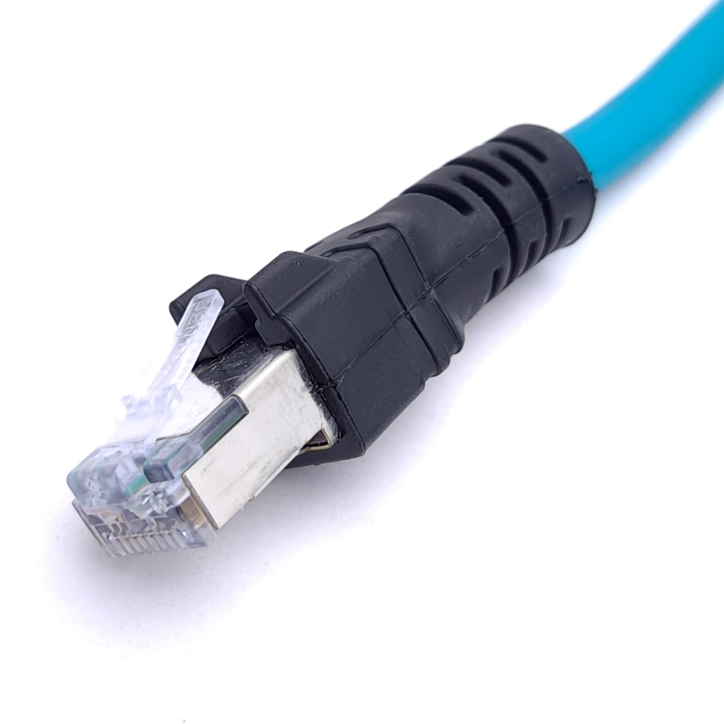 New Turck RSSD RJ45S 441-10M U-02557 Cordset, M12 4-Pin Male to RJ45 Male, 10m