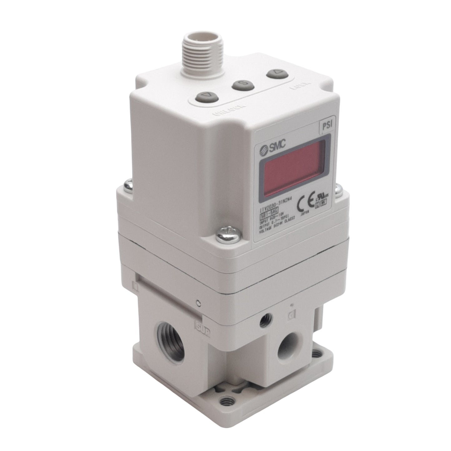 New SMC ITV2030-31N2N4 Electro-Pneumatic Regulator 0.7-70PSI 1500L/min NPT1/4 24VDC