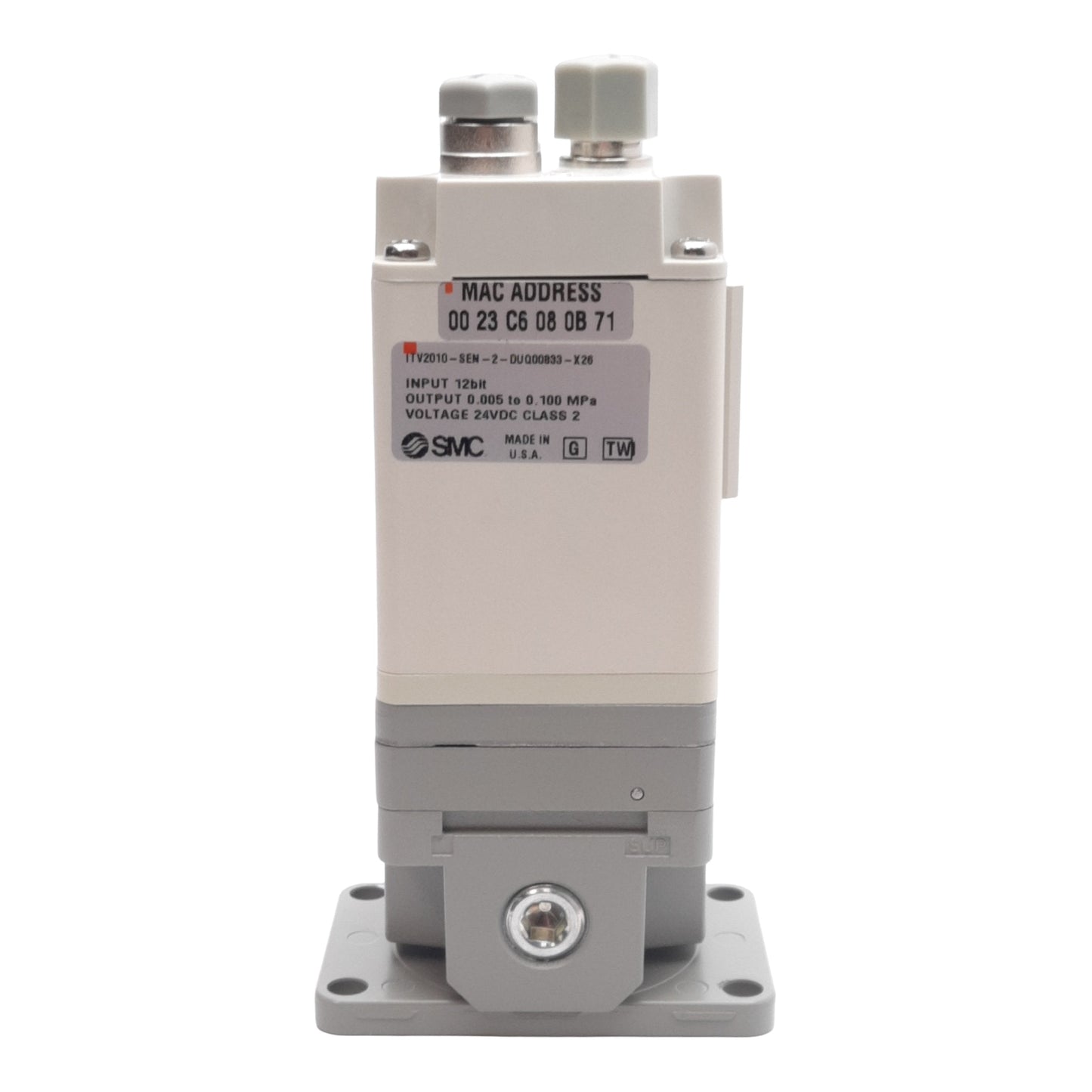 New SMC ITV2010-SEN-2-DUQ00833-X26 Electro-Pneumatic Regulator 0.7-14.5PSI 24VDC