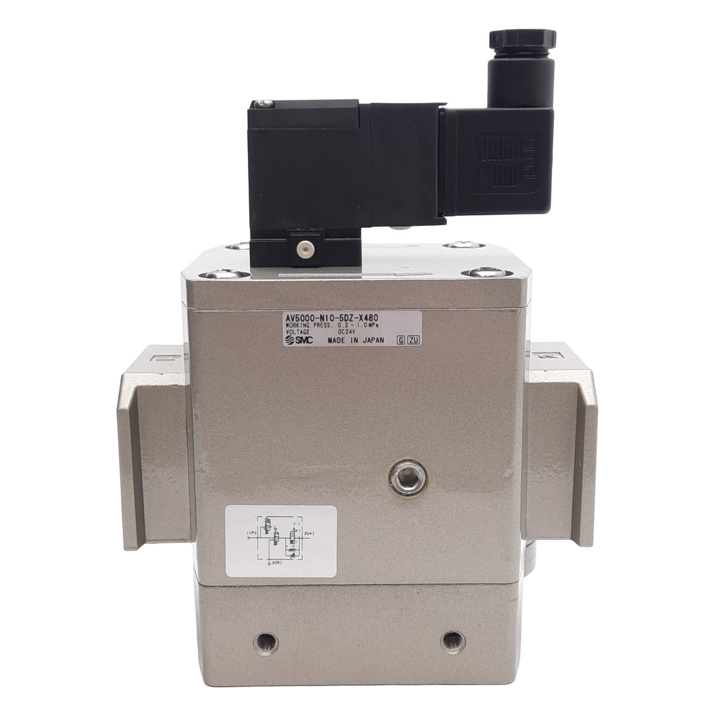 New SMC AV5000-N10-5DZ-X480 Soft Start-Up Valve, 0.2-1.0MPa, 1in NPT, 24VDC Coil