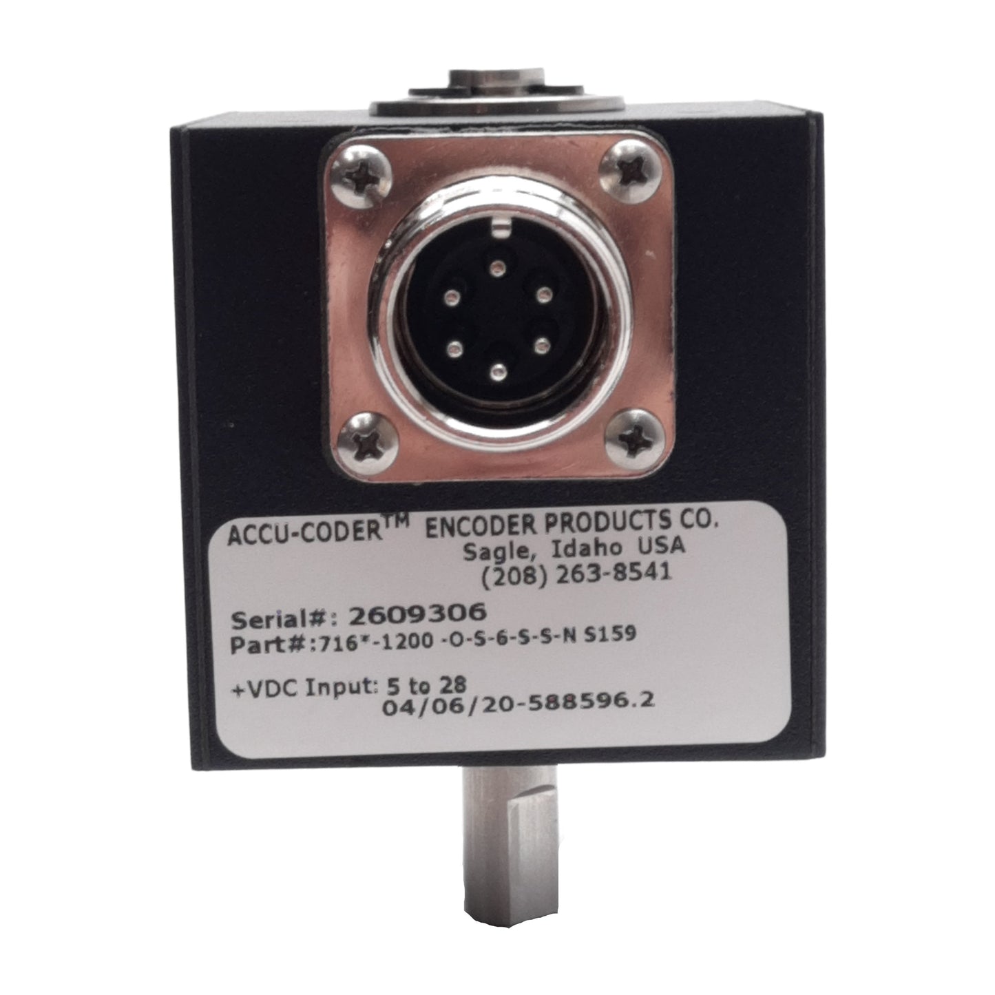 New Accu-Coder 716-1200-O-S-S-N Incremental Encoder, 1200CPR, ø3/8in Shaft, 5-28VDC