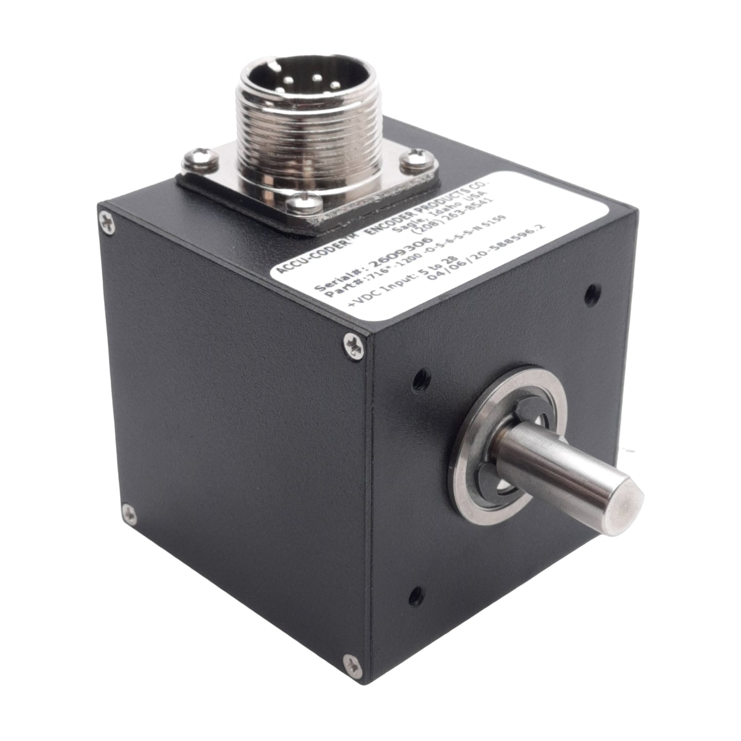 New Accu-Coder 716-1200-O-S-S-N Incremental Encoder, 1200CPR, ø3/8in Shaft, 5-28VDC