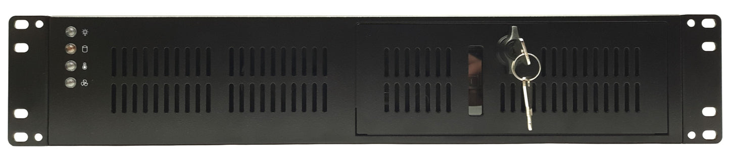 Used Advantech ACP-2320MB-00CE 2U Rackmount ATX Computer Case 2x 2/3.5" HDD Bay w/PSU