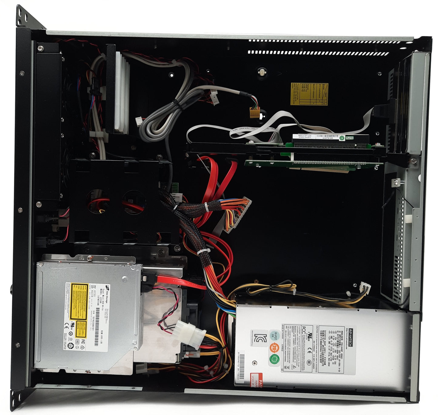 Used Advantech ACP-2320MB-00CE 2U Rackmount ATX Computer Case 2x 2/3.5" HDD Bay w/PSU