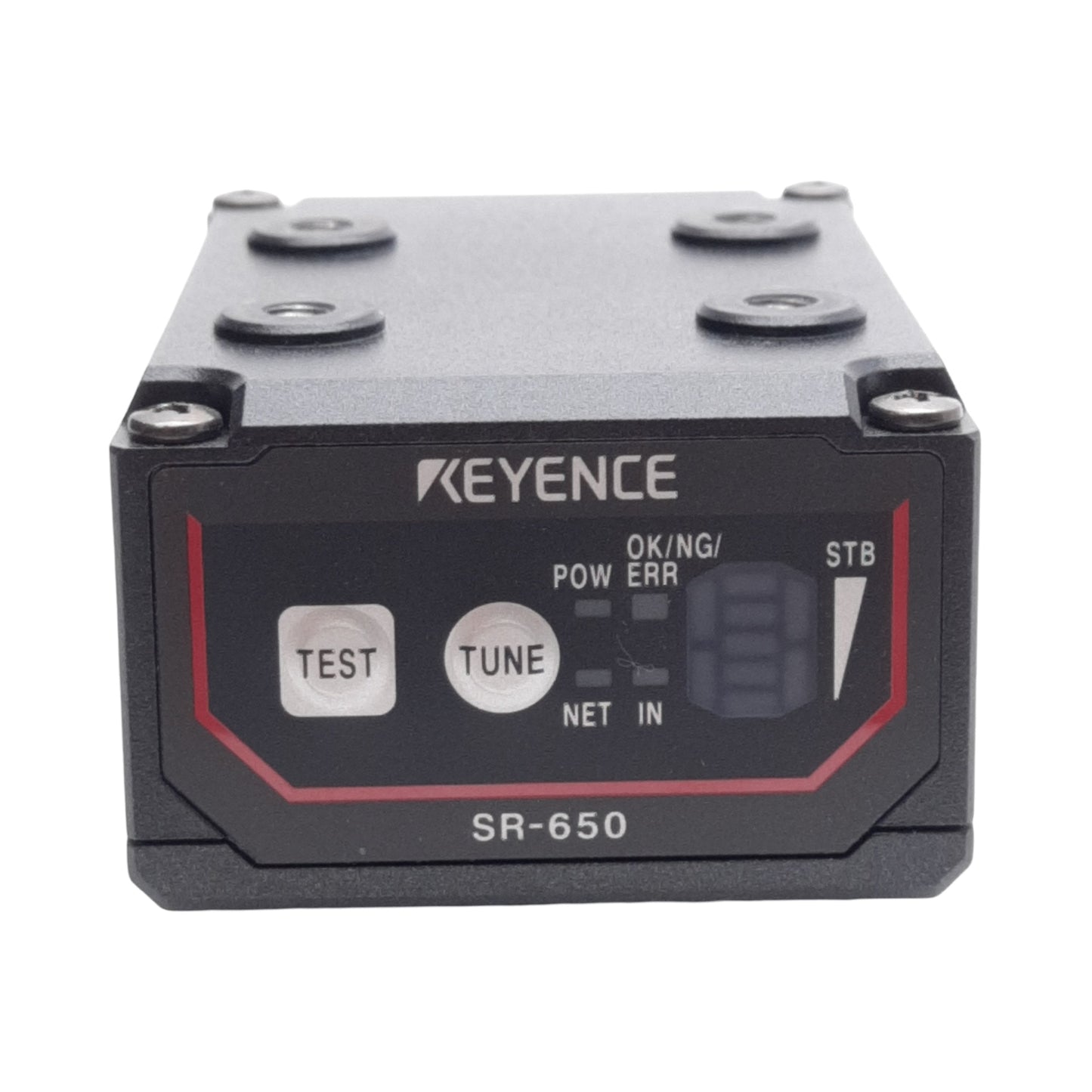 Used Keyence SR-650 Ethernet Compatible Compact 2D Code Reader, RS-232C, 24VDC