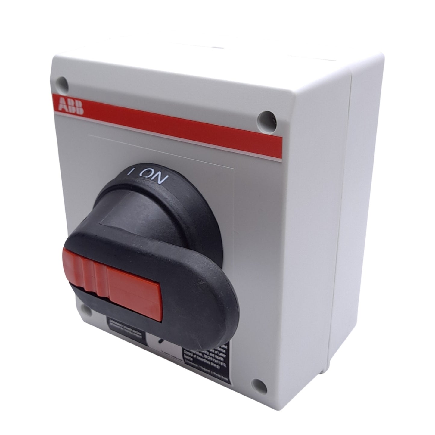 New ABB NF25E-3PB4B Enclosed Disconnect Switch, 3-Pole, 600VAC 25A, Pistol Handle