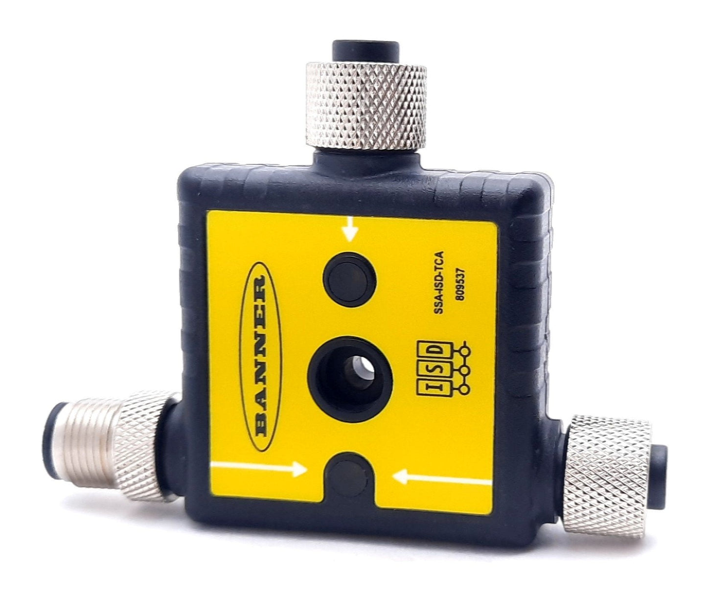 New Banner SSA-ISD-TCA ISD Connect T Adapter, 24VDC @ 30mA, 5 Pin M12, 2 N.C