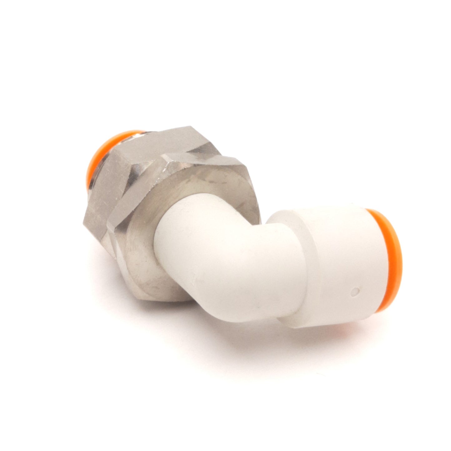 New – Open box Lot of 2 SMC KQ2LE13-00-X2 Bulkhead Elbow, 1/2in P2C Tube Fitting, 1MPa Max