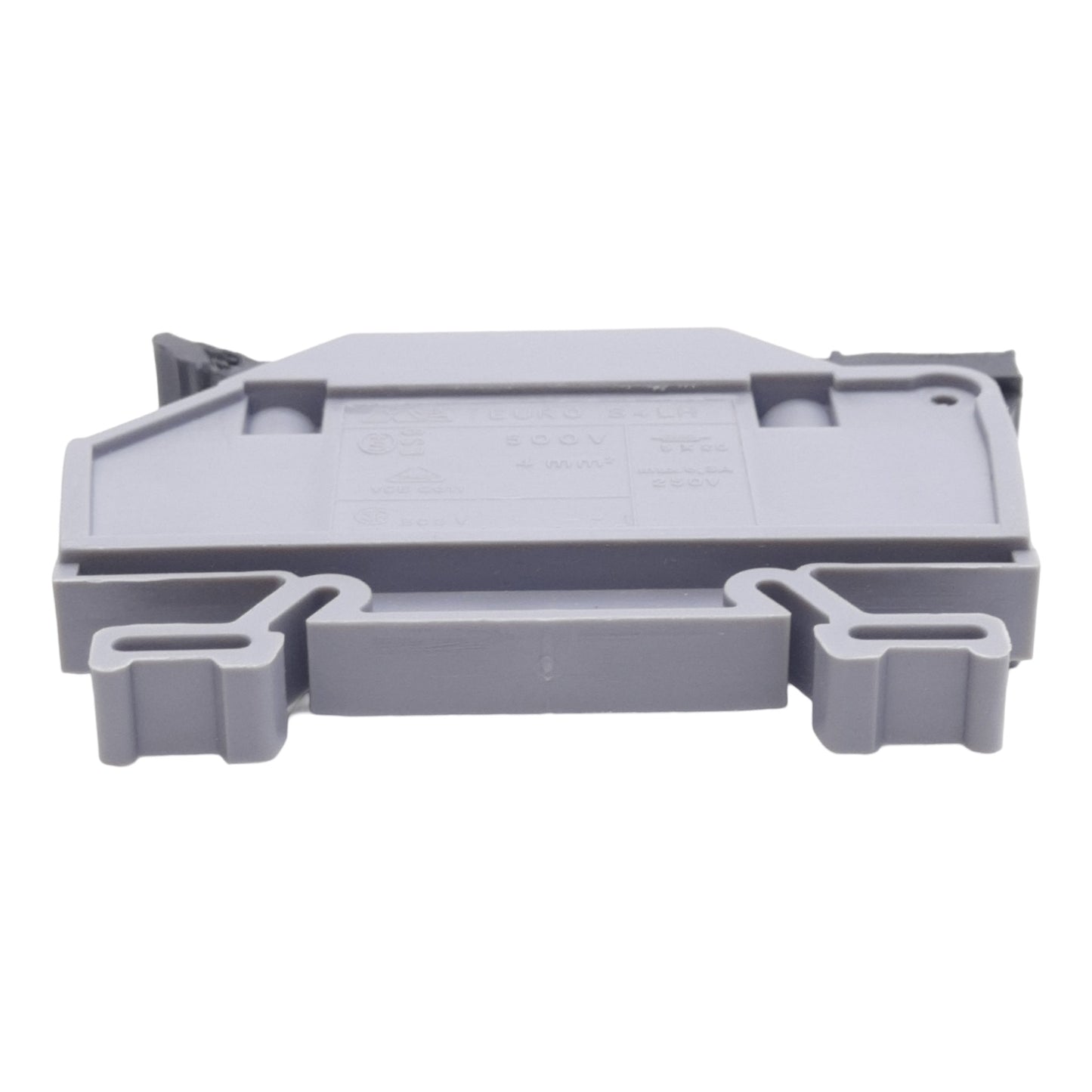 New Lot of 10 DINnectors DN-F10L24 Fuse Terminal Blocks, 300V, 12-24V LED, DIN Rail