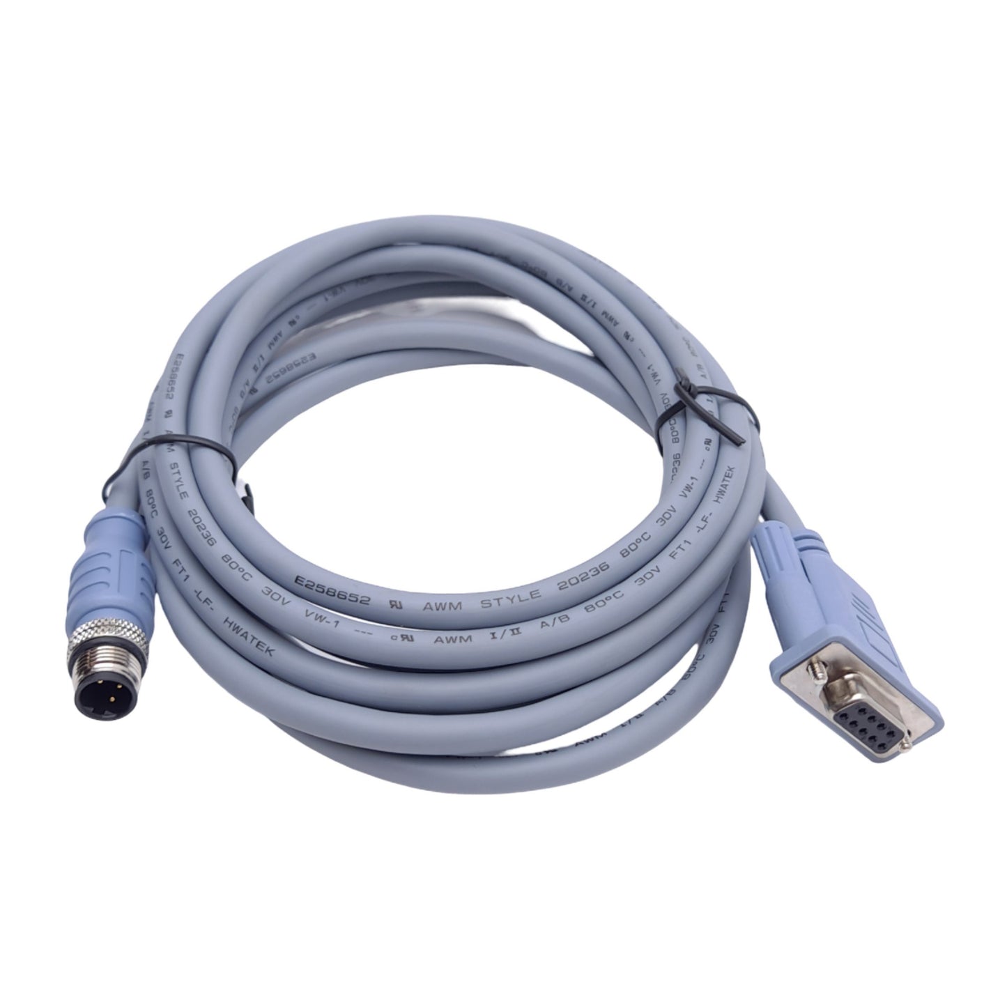 New Datalogic 93A051385 CAB-AUX03 Cable, M12 3-Pin Male to DB9 Female, 3m Length