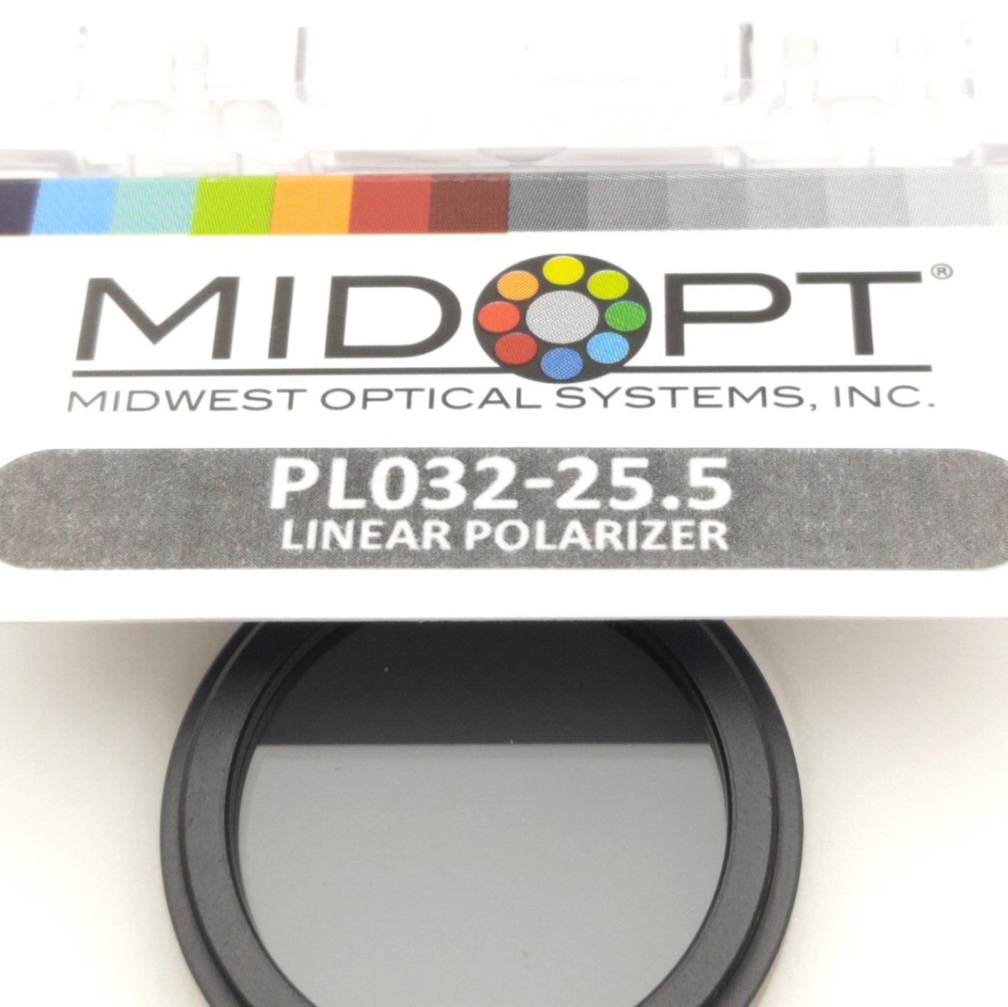New Midwest Optical PL032-25.5 Linear Polarizer Filter M25.5 Thread, 400-700nm Range