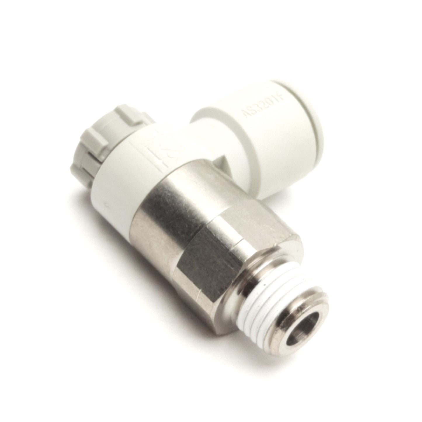 New – Open box Lot of 2 SMC AS3201F-N02-12SA Speed Control Elbow, 1/4in NPT to ø12mm Tube