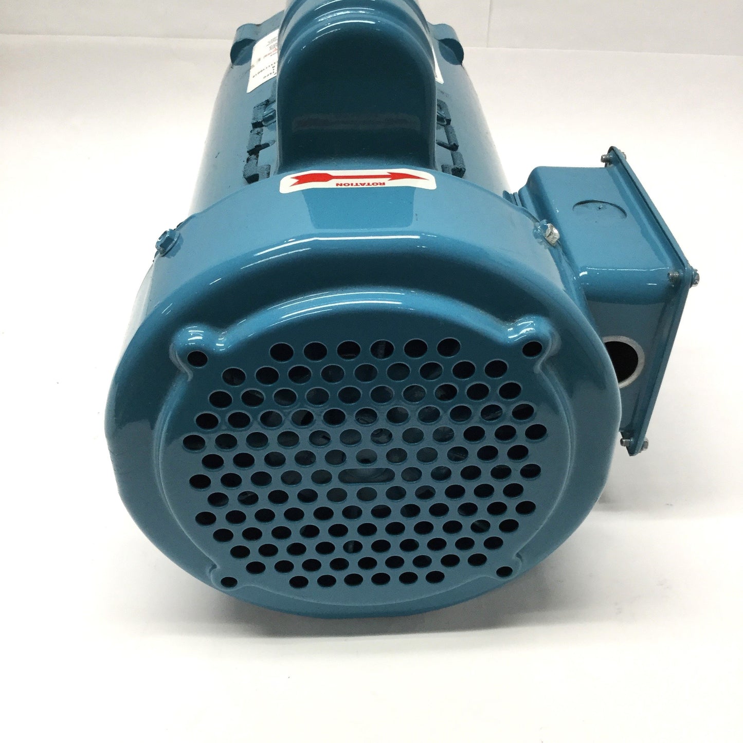 Used Bluffton 1113007406 AC Pump Motor, 115/208-230VAC 1PH, 3450RPM, 1HP, 56C Frame