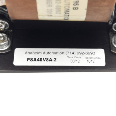 New Anaheim Automation PSA40V8A-2 Open Frame Power Supply, 115VAC In, 40VDC Output