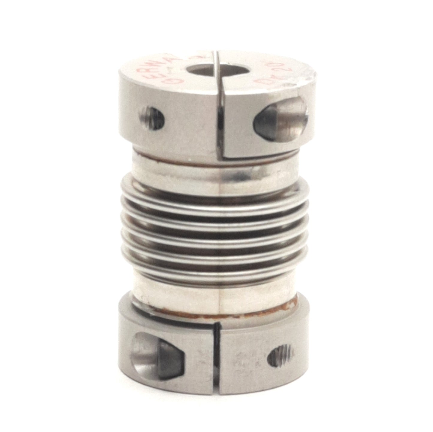 Used Gerwah DK20/37-8H7-9.5H7 Metal Bellows Coupling, 8mm x 9.5mm Bores, 25mm OD