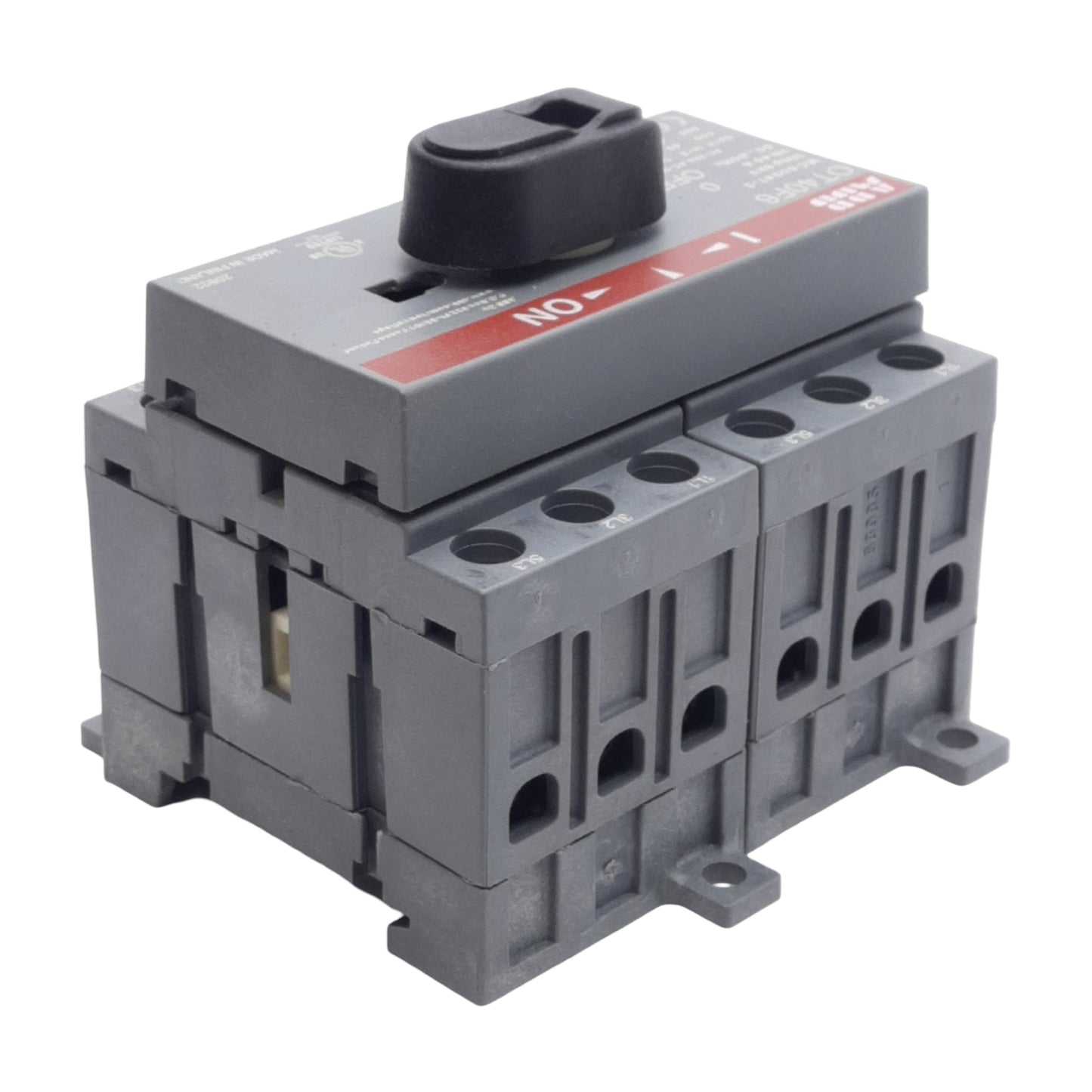 New ABB 1SCA104936R1001 Disconnect Switch, 6-Pole, 40A 600VAC, DIN Rail/Panel Mount