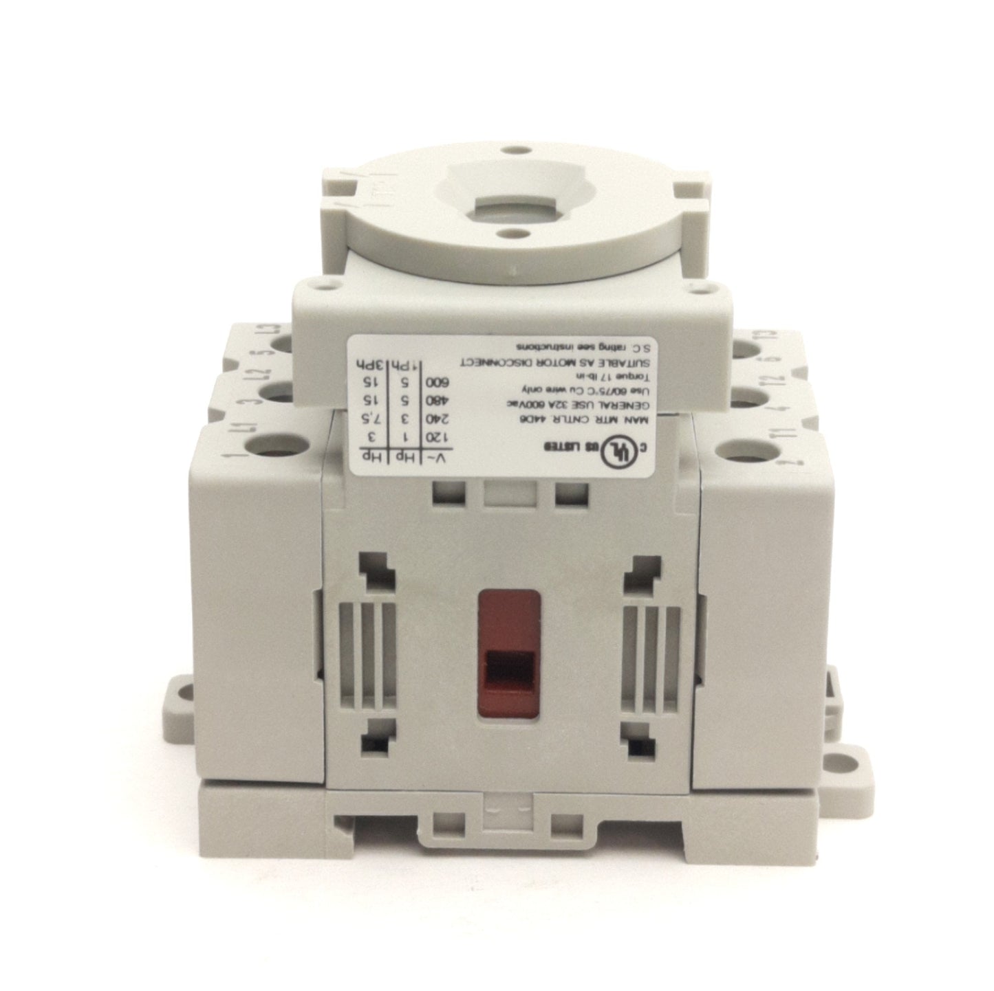 New Allen Bradley 194E-A32-1753 Disconnect Switch 3-Poles, 600VAC, 32A, DIN Rail