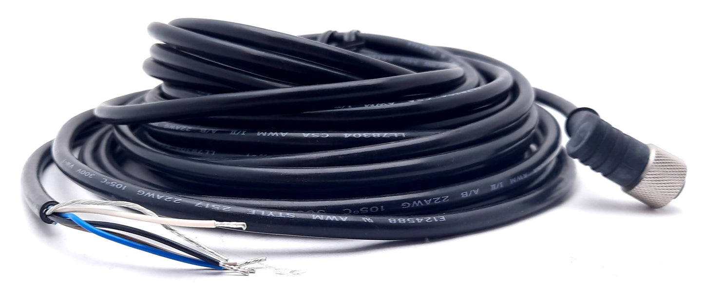 New Banner MQDEC2-430RA Cable Cordset Right Angle 4 Pin M12 Female Shielded 29.5 ft