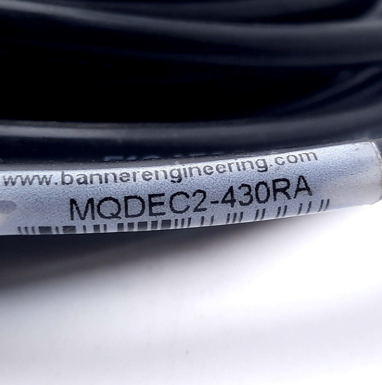 New Banner MQDEC2-430RA Cable Cordset Right Angle 4 Pin M12 Female Shielded 29.5 ft