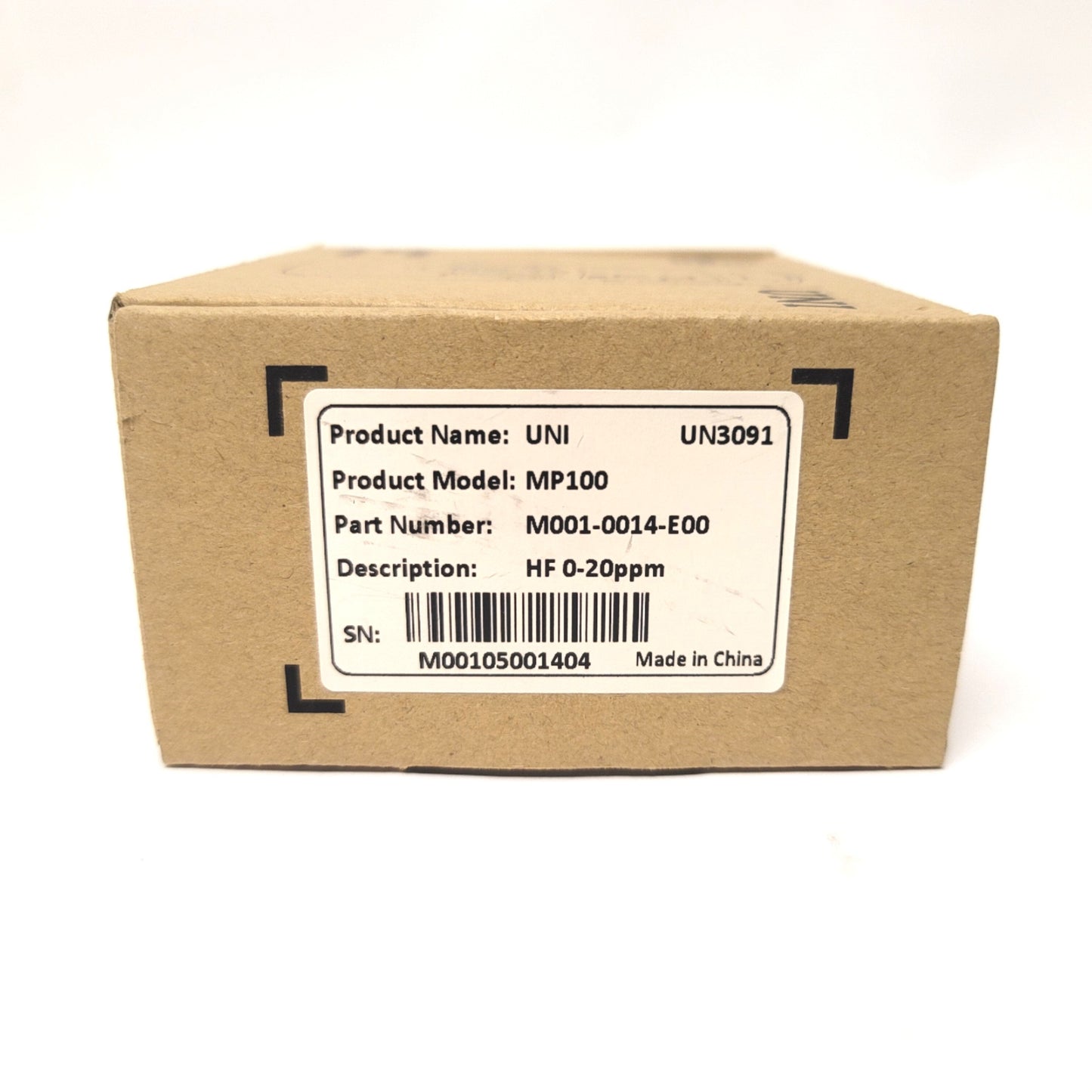New – Open box mPower M001-0014-E00 UNI Portable Single Gas Detector Hydrogen Fluoride .1-20ppm
