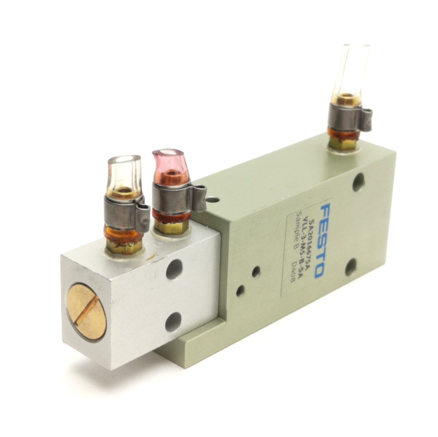 Used Festo VLL-3-M5-B-SA Pneumatic Valve, 3/2-Way Spring Return, M5 Ports, 0-8bar