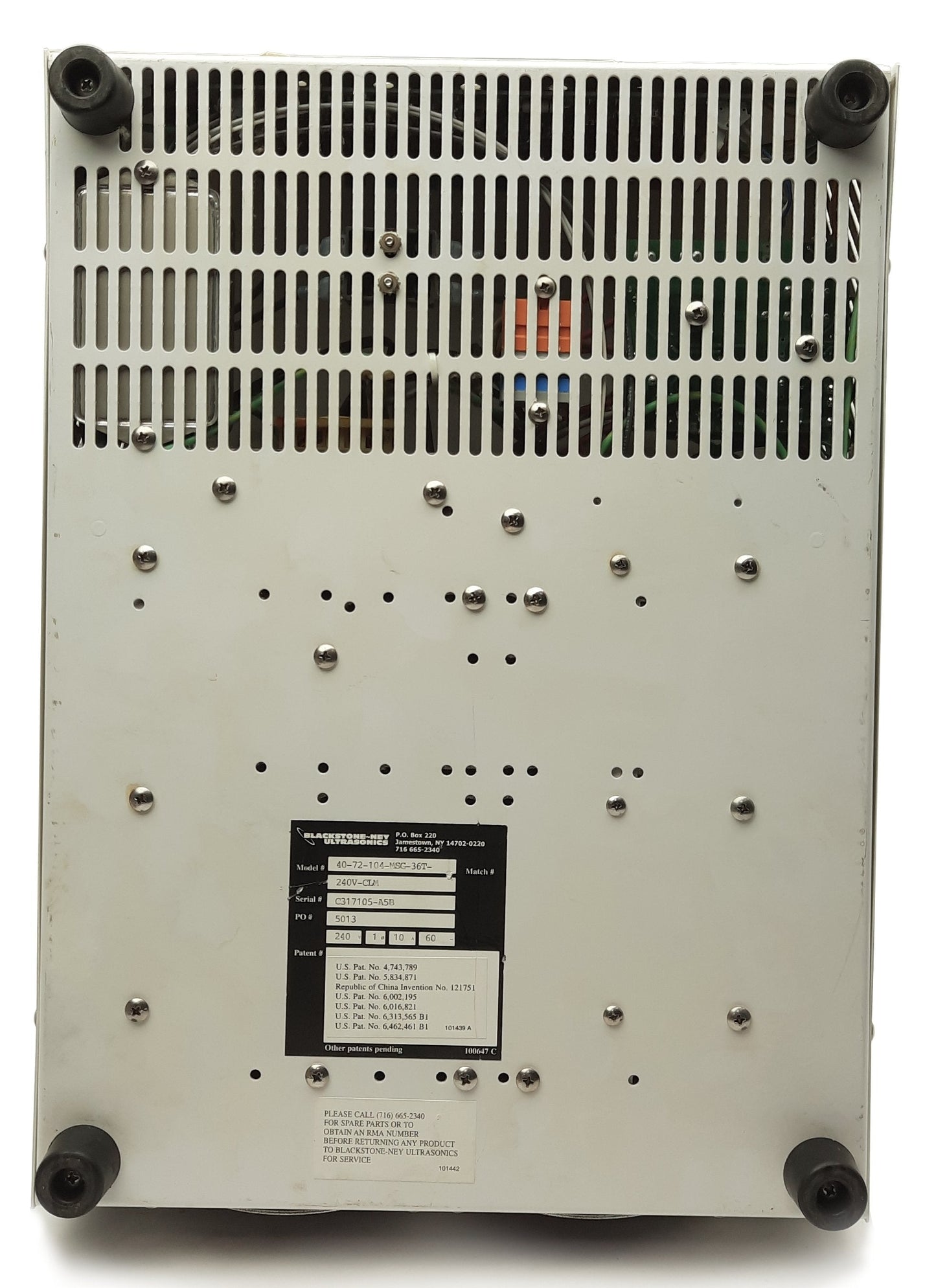 Used Blackstone-NEY multiSonic Ultrasonic Generator, 40/72/104/170kHz, 208VAC 15A