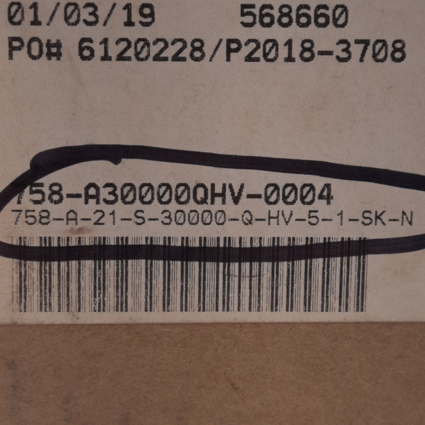 New Accu-Coder 758-A-21-S-30000-Q-HV-5-1-SK-N Incremental Encoder, 30000CPR, 5-28VDC