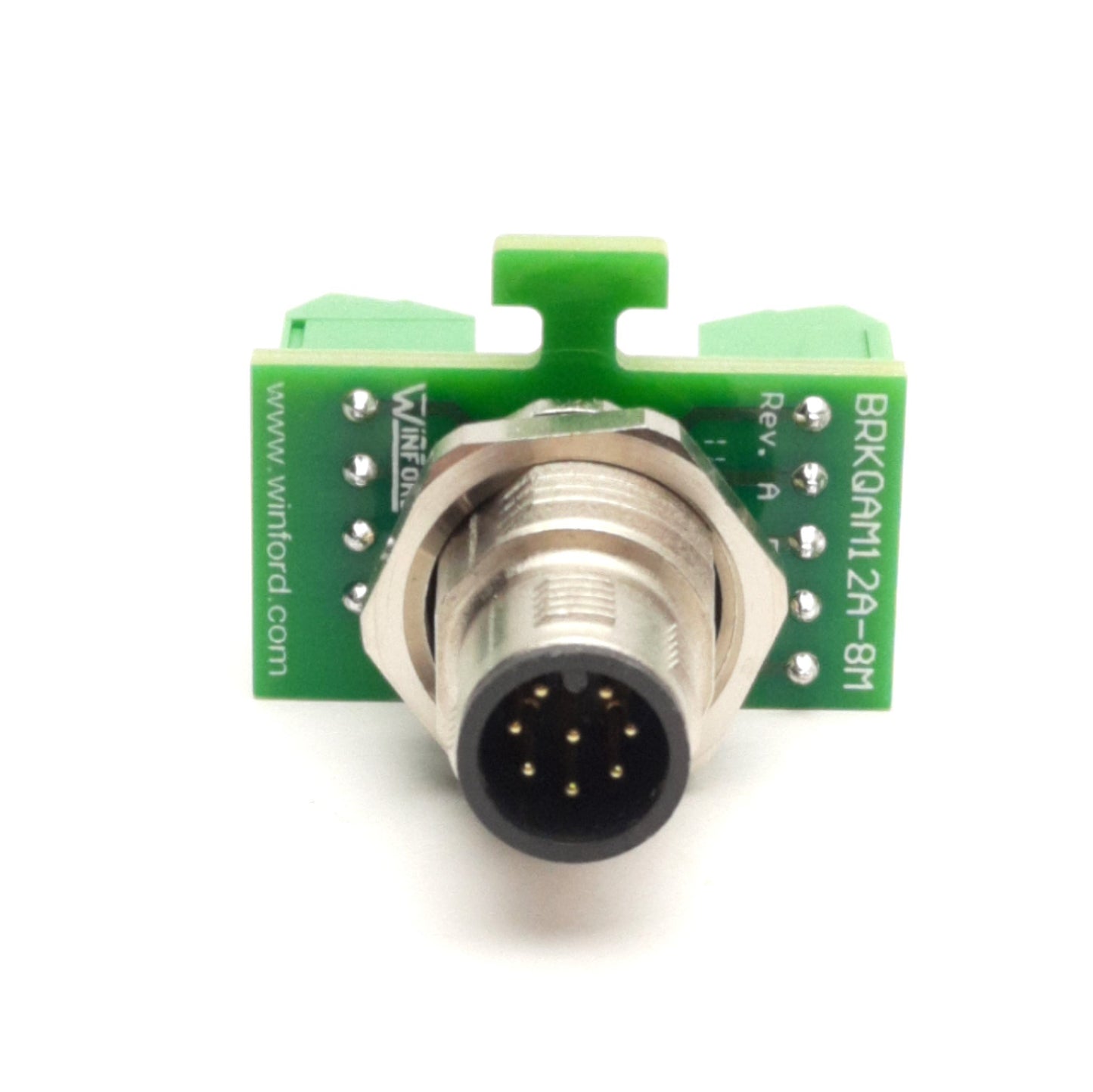 New Winford BRKQAM12A-8M-A Breakout Board, M12 8-Pin Male To Screw Terminals