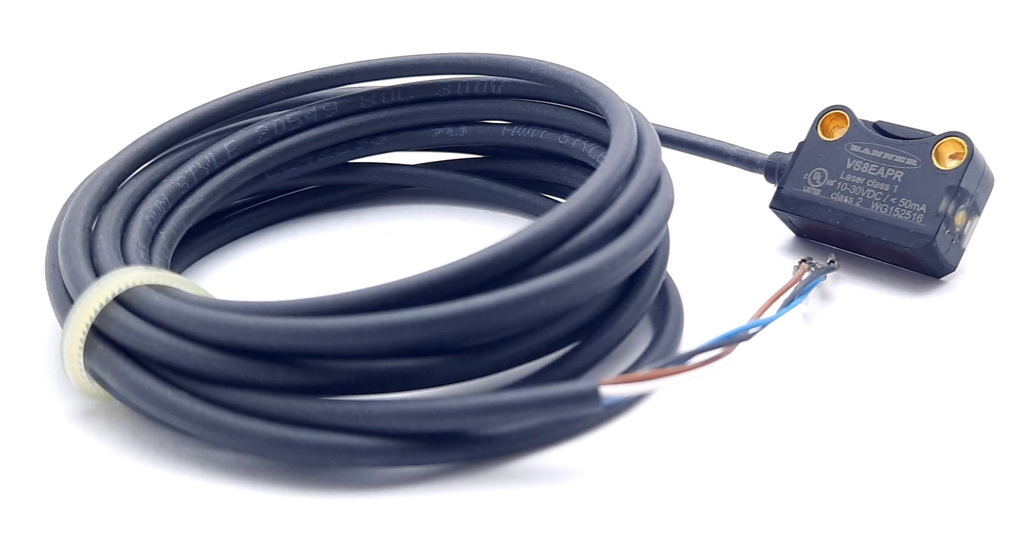 New Banner 803484 Photo Electric Sensor 10-30VDC 50mA, PNP, 3m Sens. Distance, 0.5ms
