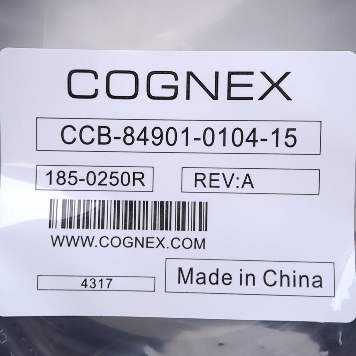 New Cognex CCB-84901-0104-15 Breakout Cable, M12 8-Pin Female to Flying Leads, 15m