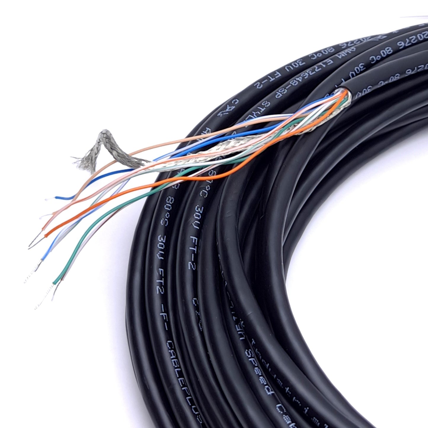New Cognex CCB-84901-0104-15 Breakout Cable, M12 8-Pin Female to Flying Leads, 15m