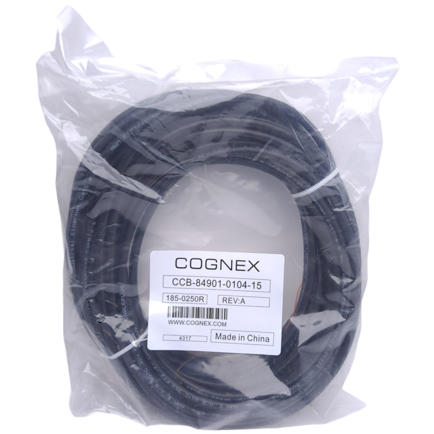 New Cognex CCB-84901-0104-15 Breakout Cable, M12 8-Pin Female to Flying Leads, 15m
