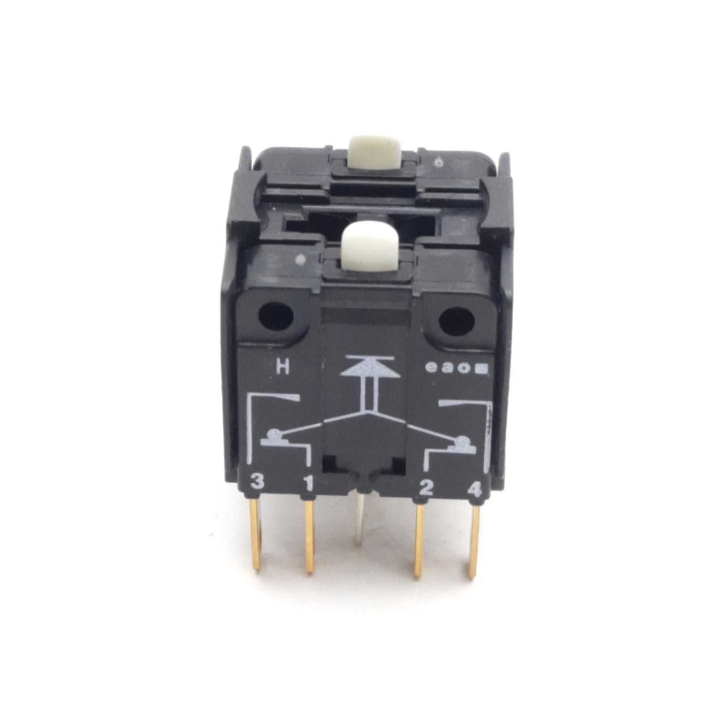 New EAO 51-972.F22 Pushbutton Switch Contact Block Element, 2NO/2NC, 250V 5A, 2-P