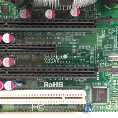 Used Supermicro X8SAX Motherboard & CPU, Intel i7-920 2.67Ghz, 6GB RAM, 2x PCIe x16