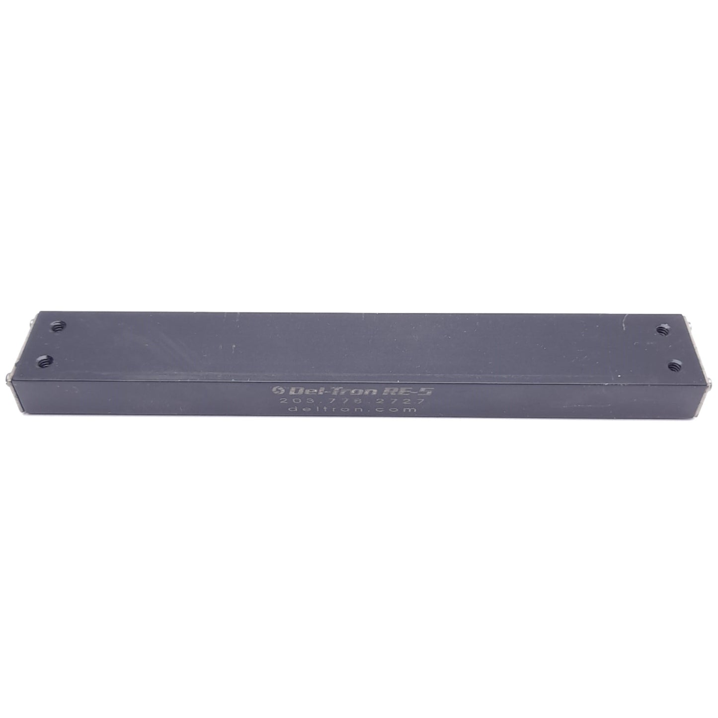Used Del-Tron RE-5 Crossed Roller Linear Slide, 4in Travel, 104lb Load, 4-40 UNC-2B