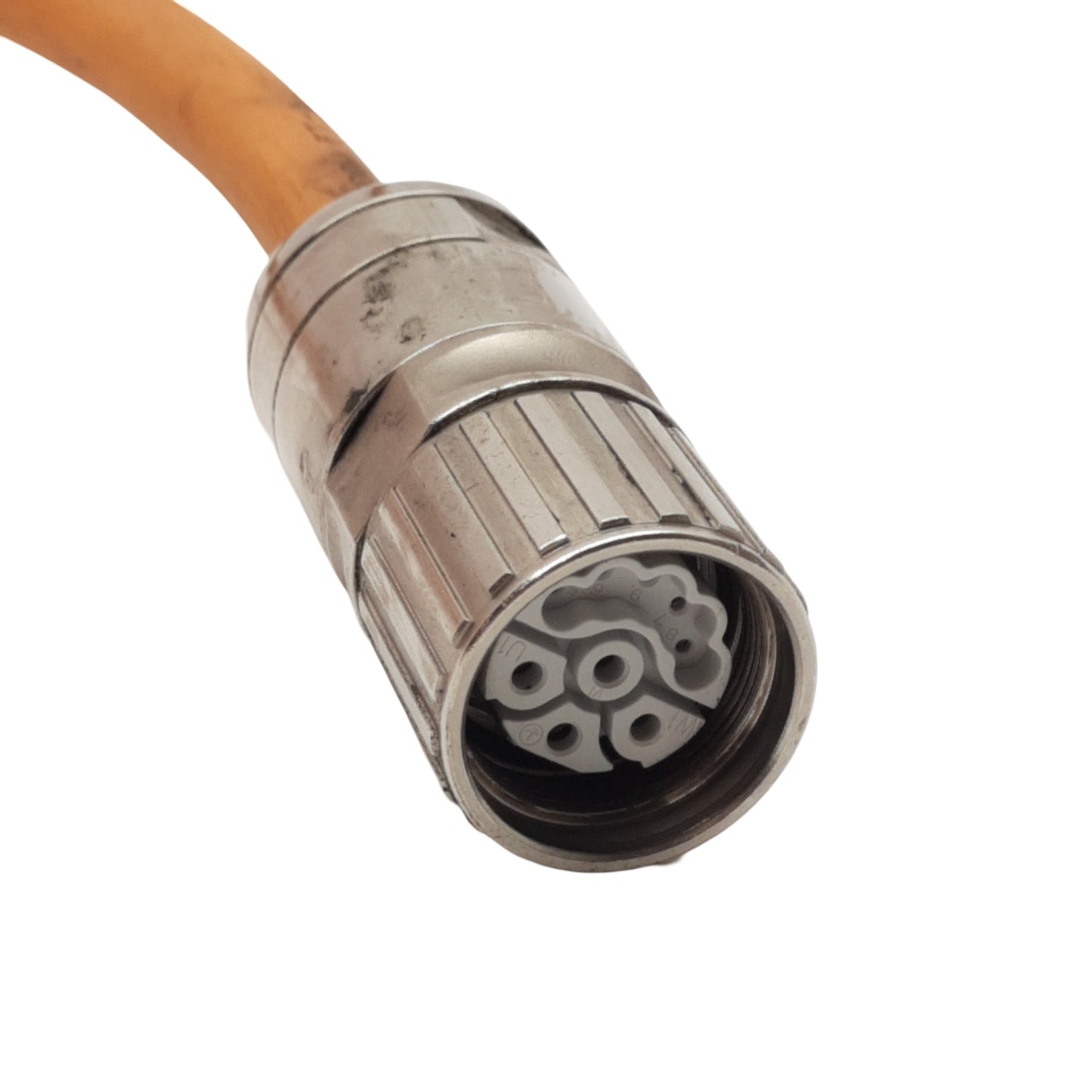 Used Rexroth RKL4302/005 Servo Motor Power Cable, 600V, M23 9-Pin RLS1101, 5m