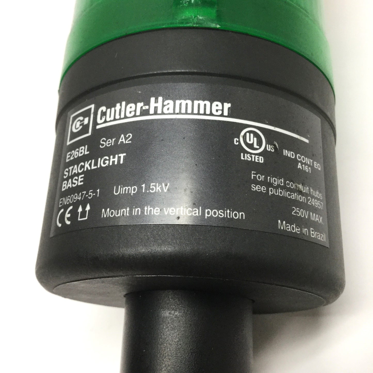 Used Cutler-Hammer E26BL Stack Light Signal Beacon Tower Red, Amber, Green 24V