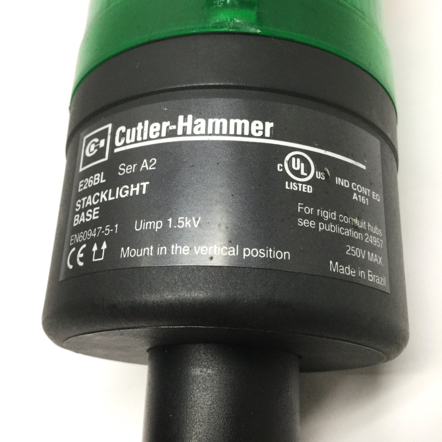 Used Cutler-Hammer E26BL Stack Light Signal Beacon Tower Red, Amber, Green 24V
