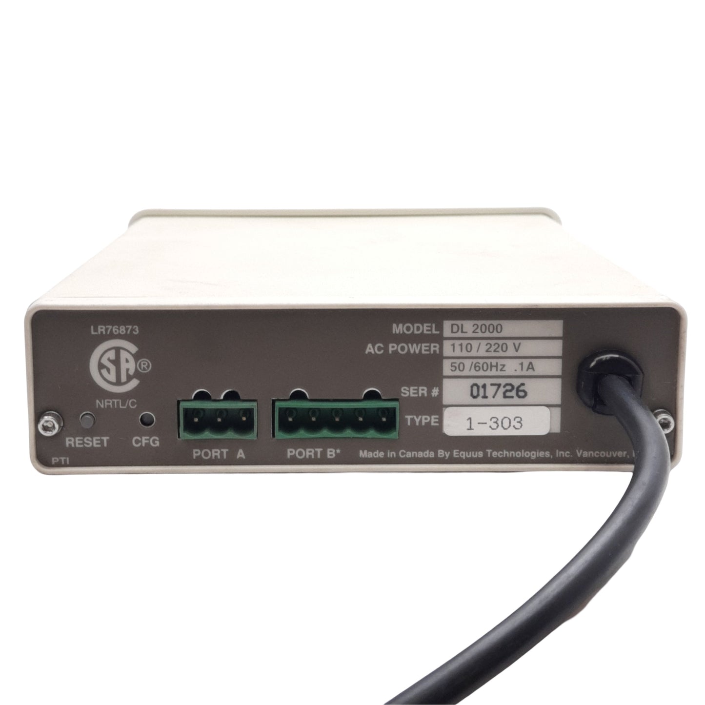 Used Datalink DL2000 Communication Controller 110/220VAC RS232C/422/485 D-Sub 25-Pin