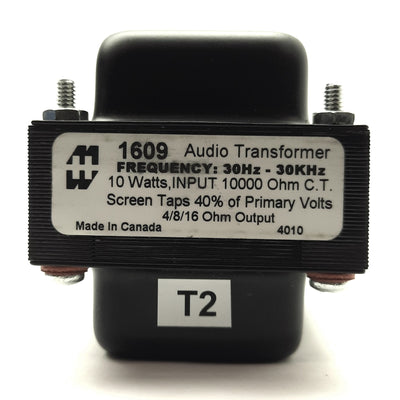 Used Hammond 1609 Audio Transformer Push-Pull Tube 10W 30Hz-30KHz 10000ct 4-8-16