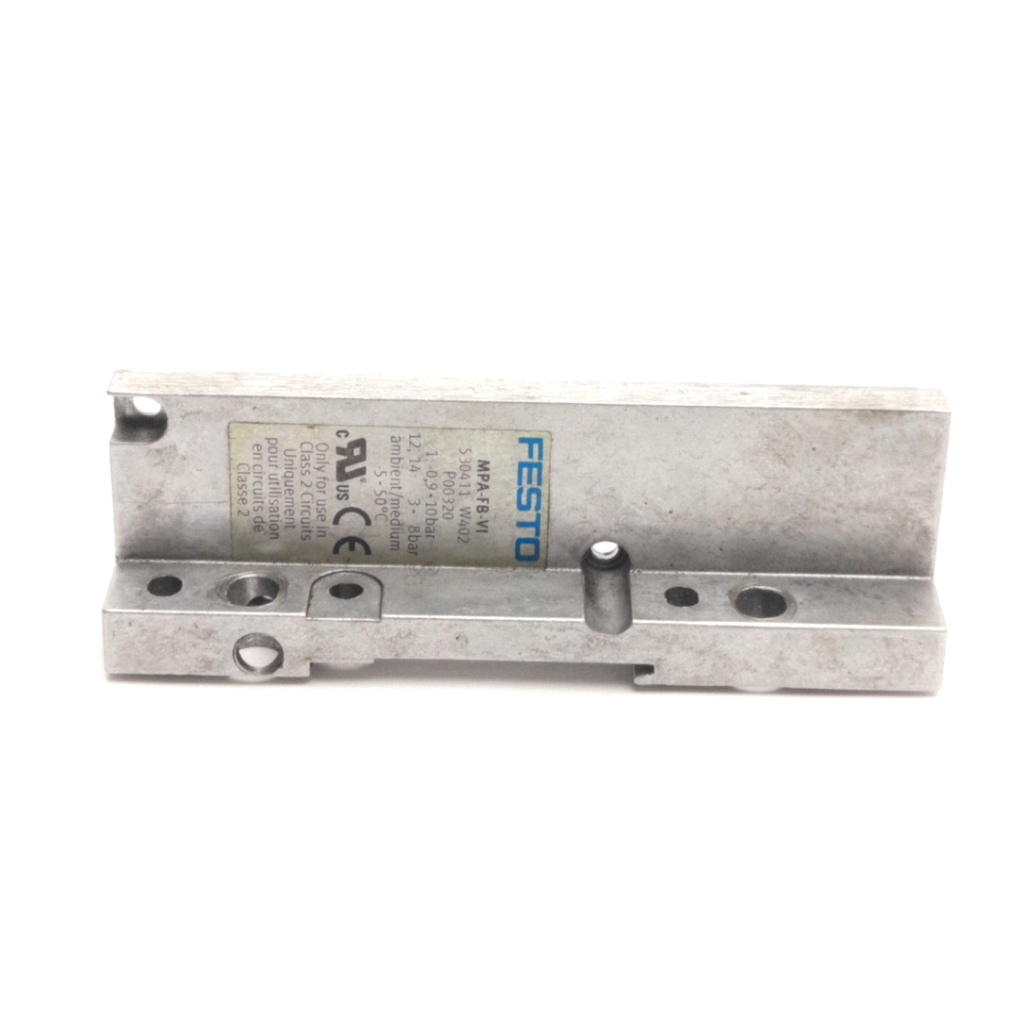 Used Festo VMPA-EPR 533373 Pneumatic Manifold End Plate -0.9 to 10bar, DIN Rail Mount